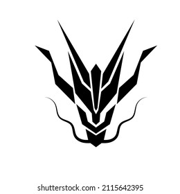Illustration Vector Graphic Of Abstract Logo Head Dragon 
