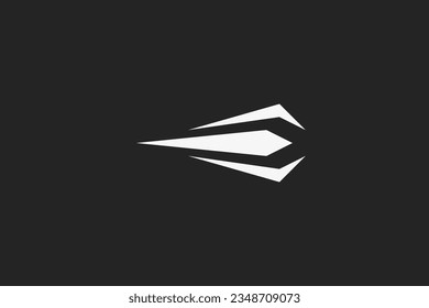 Illustration vector graphic of abstract minimalist meteor move fast. Good for logo