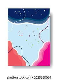 Illustration vector graphic of abstract random colors. Suitable for wall art, canvas digital printing, poster cover, decoration, furniture, etc.