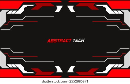 illustration vector graphic of abstract tech background for frame design