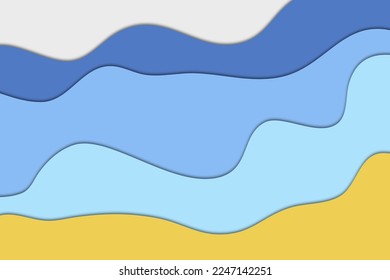 ilustración vectorial gráfico de walpeper abstracto azul oscuro azul claro azul arena blanca