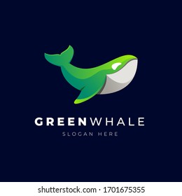 Illustration vector graphic of abstract whale logo. Ready to use.