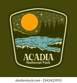 
Illustration Vektorgrafik von ACADIA AT THE NIGHT NATIONAL PARK BADGE LOGO DESIGN VEKTOR ILLUSTRATION für Bekleidungsdesign Waren, wie Logos auf Produktverpackungen