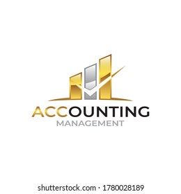 Illustration vector graphic of Accounting Tax management logo design template