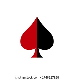 illustration vector graphic of the ace of spades