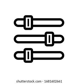 Icono de ajuste de gráfico vectorial de ilustración