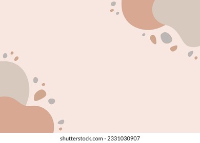 Illustration Vector Graphic of Aesthetic Background Template with Minimalist Pastel Colors.