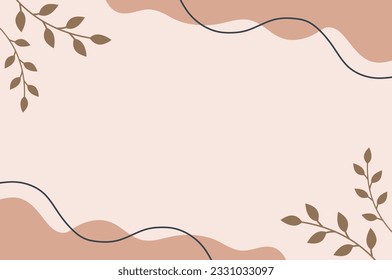 Illustration Vector Graphic of Aesthetic Background Template with Simple and Minimalist Pastel Colors.	