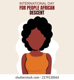 illustration vector graphic of an african teenager in a yellow shirt, perfect for international day, people african descent, celebrate, greeting card, etc.