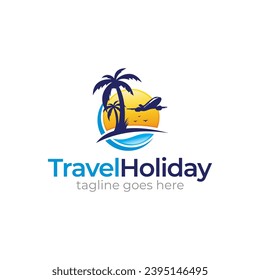 Illustration vector graphic of agency holiday tours and travel for your business company logo design template