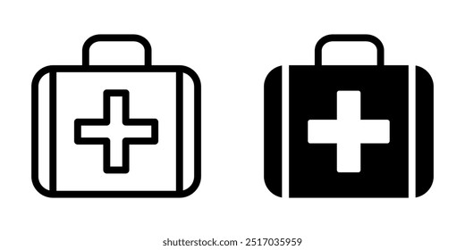 Illustration Vector graphic of aid first box icon. Fit for emergency, medical kit, healthcare etc.