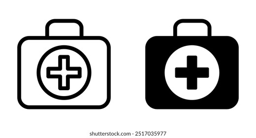 Illustration Vector graphic of aid first box icon. Fit for emergency, medical kit, healthcare etc.