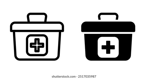 Illustration Vektorgrafik des ersten Kastensymbols. Fit für den Notfall, medizinisches Kit, Gesundheitswesen etc.