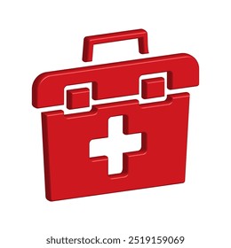 Illustration Vector graphic of aid first box icon. Fit for emergency, medical kit, healthcare etc.