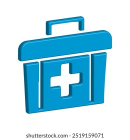 Ilustración Vector gráfico de primeros auxilios icono de la caja. Apto para emergencias, botiquín, atención médica, etc.