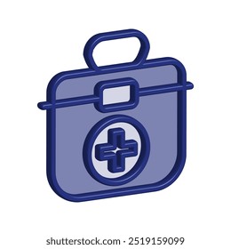 Illustration Vector graphic of aid first box icon. Fit for emergency, medical kit, healthcare etc.