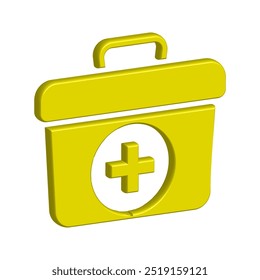 Illustration Vector graphic of aid first box icon. Fit for emergency, medical kit, healthcare etc.