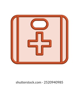 Illustration Vector graphic of aid first box icon. Fit for emergency, medical kit, healthcare etc.