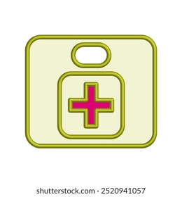 Illustration Vector graphic of aid first box icon. Fit for emergency, medical kit, healthcare etc.