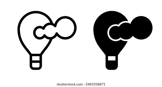 Ilustración Vector Gráfico de Plantilla de diseño de iconos de globos de aire