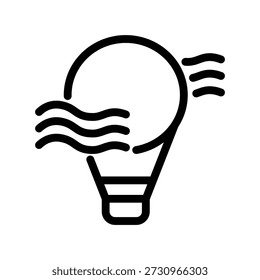 Ilustración Vector Gráfico de globo de aire Plantilla de diseño de iconos