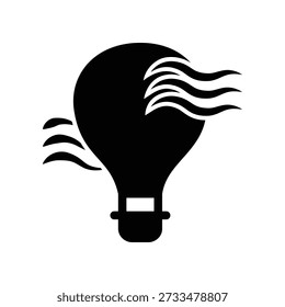 Illustration Vektorgrafik von Luftballon Icon Design Template