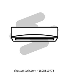 Illustration Vector graphic of air conditioner icon