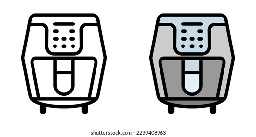 Ilustración Vector Gráfico de aire, volante, electrodomésticos Icono. Caricatura