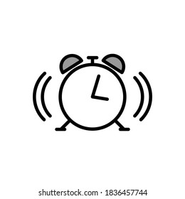 Illustration Vector graphic of alarm clock icon