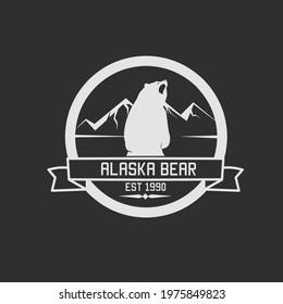 Illustration Vector Graphic of Alaska Bear Perfect for Your Business Apparel Design etc.Vintage Logo