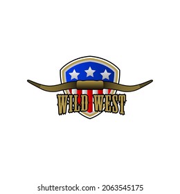 Illustration Vector Graphic of American Horn logo design