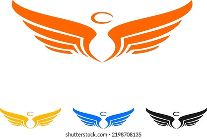 Illustration vector graphic of angel wing 