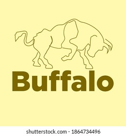 illustration vector graphic an angry buffalo or bull