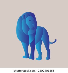 illustration vector graphic of animal in geometric perfect for design wallpaper and background or banner 