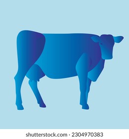 illustration vector graphic of animal in geometric and gradation perfect for design wallpaper and banner 