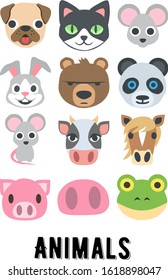 Illustration vector graphic of animals are good for learning media