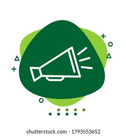 Icono de gráfico vectorial de ilustración del anuncio