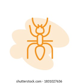 Illustration Vector graphic of ant icon template