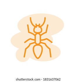 Illustration Vector graphic of ant icon template