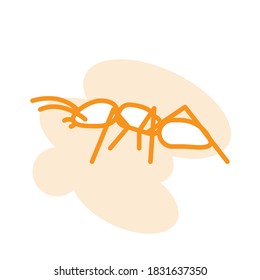 Illustration Vector graphic of ant icon template