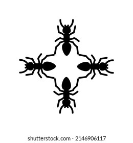 
Ilustración Gráfico vectorial del icono de la hormiga 
