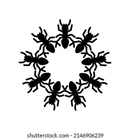 
Ilustración Gráfico vectorial del icono de la hormiga 