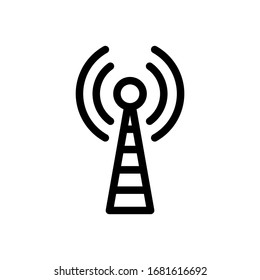 Illustration vector graphic of antenna icon