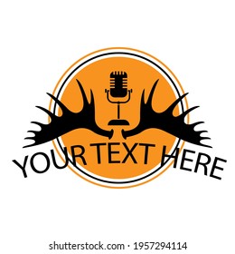 Illustration Vector graphic of antler logo