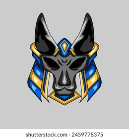 illustration vector graphic of anubis. the ancient egypt