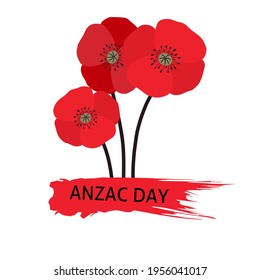 Illustration vector graphic of Anzac day, good for greeting card.