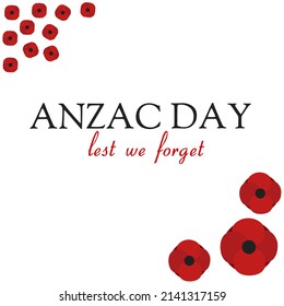 Illustration vector graphic of Anzac day 