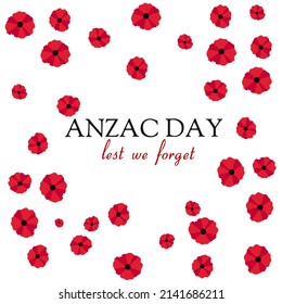 Illustration vector graphic of Anzac day 