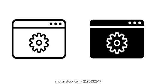 Illustration Vektorgrafik von app-Symbol. Geeignet für Website, Browser, Schnittstelle etc.