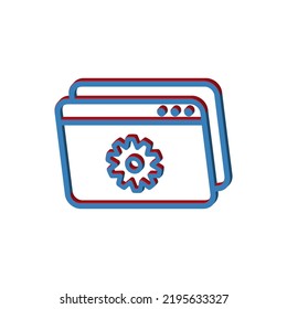 Ilustración Vector gráfico del icono de aplicación. Apto para sitio web, navegador, interfaz, etc.